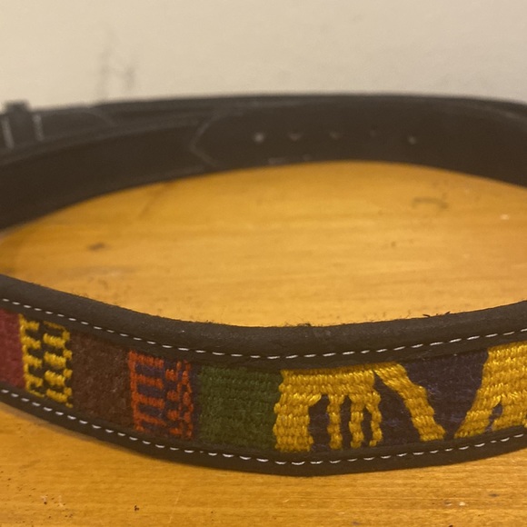 Women's Bohemian Style Tribal Theme Safari Style Belt 1.25" width 38" length - Picture 8 of 8